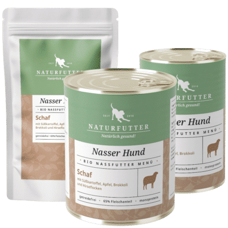 Nasser Hund Bio-Schaf - Naturfutter Nassfutter