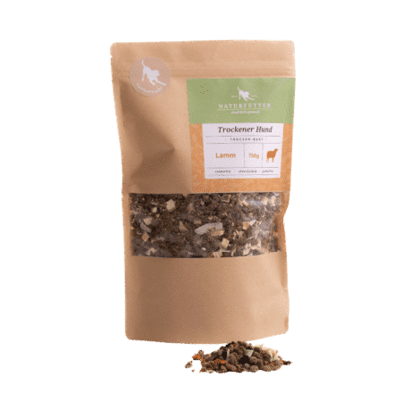 Trockener Hund Lamm Menü - Naturfutter Trocken-BARF