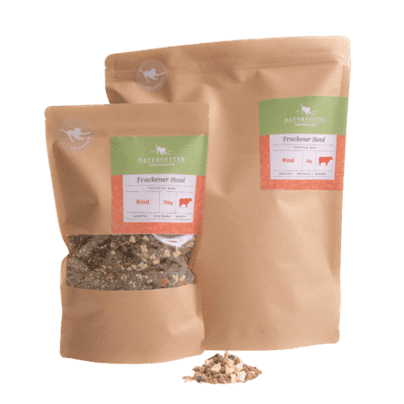 Trockener Hund Rind Menü - Naturfutter Trocken-BARF