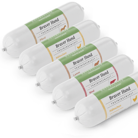 Braver Hund Probier-Kombi - Naturfutter Trainingswurst