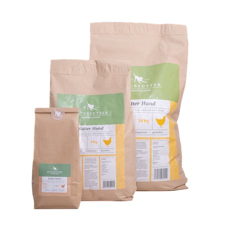 Kalter Hund Huhn mit Vollkornreis, Pastinaken & Kräutern