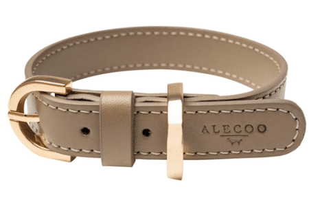 Alecoo Hundehalsband Classy sand - gold