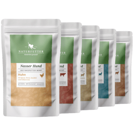Nasser Hund Pouch-Probier-Kombi - Naturfutter Nassfutter