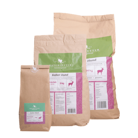 Kalter Hund Huhn mit Vollkornreis, Pastinaken & Kräutern - Naturfutter kaltgepresstes Trockenfutter
