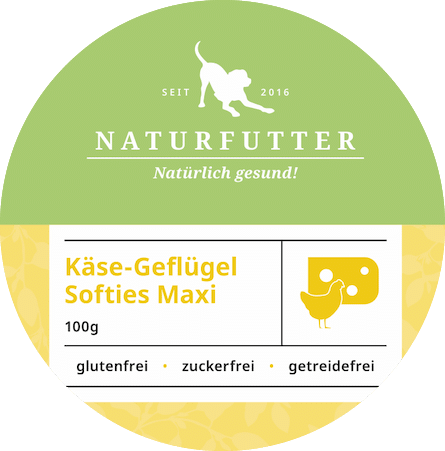 Käse-Geflügel Softis Maxi | Naturfutter Leckerli