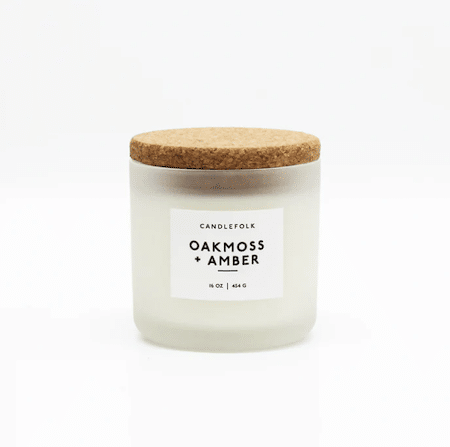 Oakmoss &amp; Amber | Candlefolk Soja Kerze