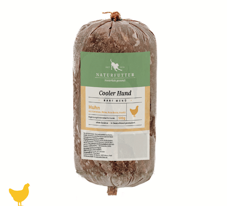 Cooler Hund Huhn Menü
